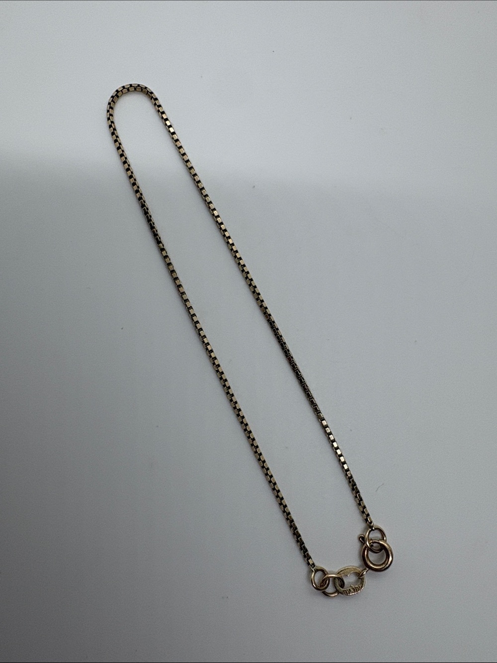 Vintage 10K gold box chain bracelet